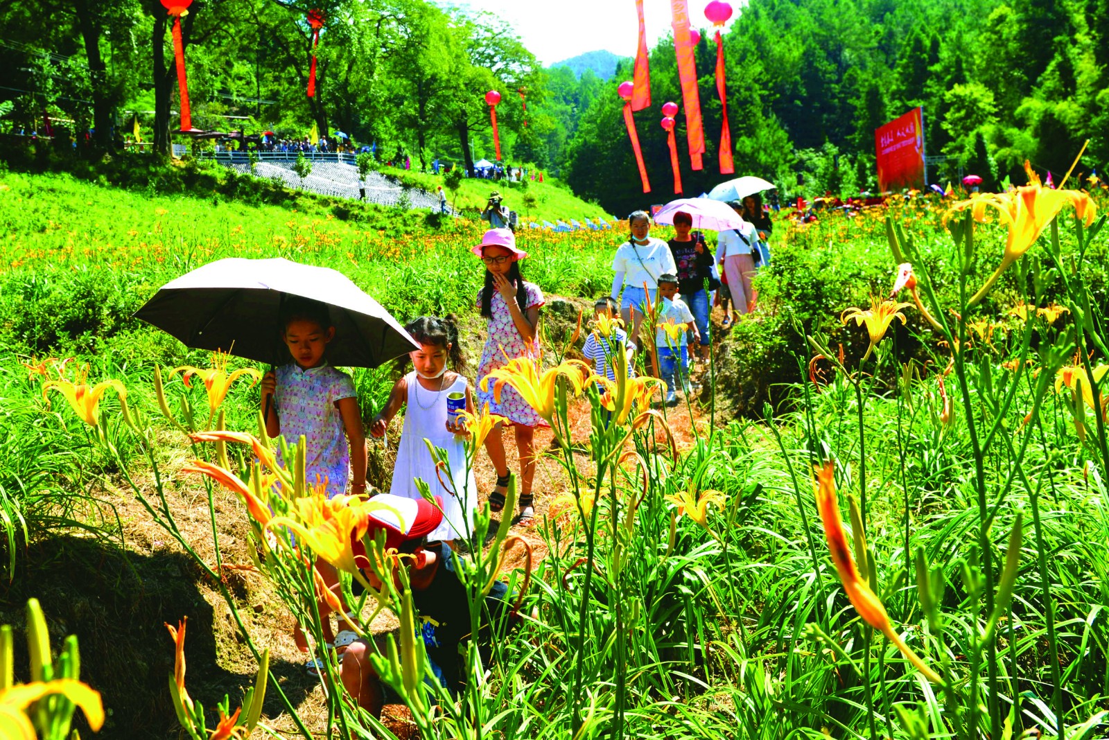 游客在母亲花园赏花.JPG