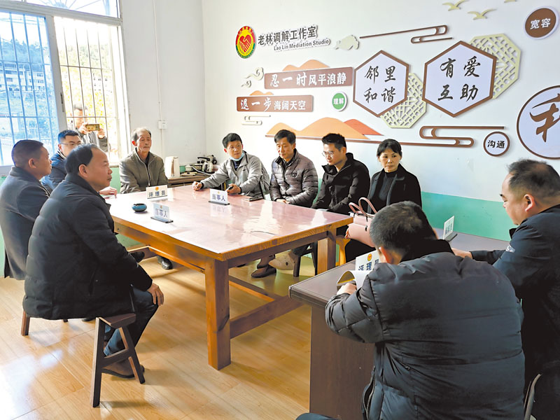“老林调解和评理室”在调解纠纷.jpg