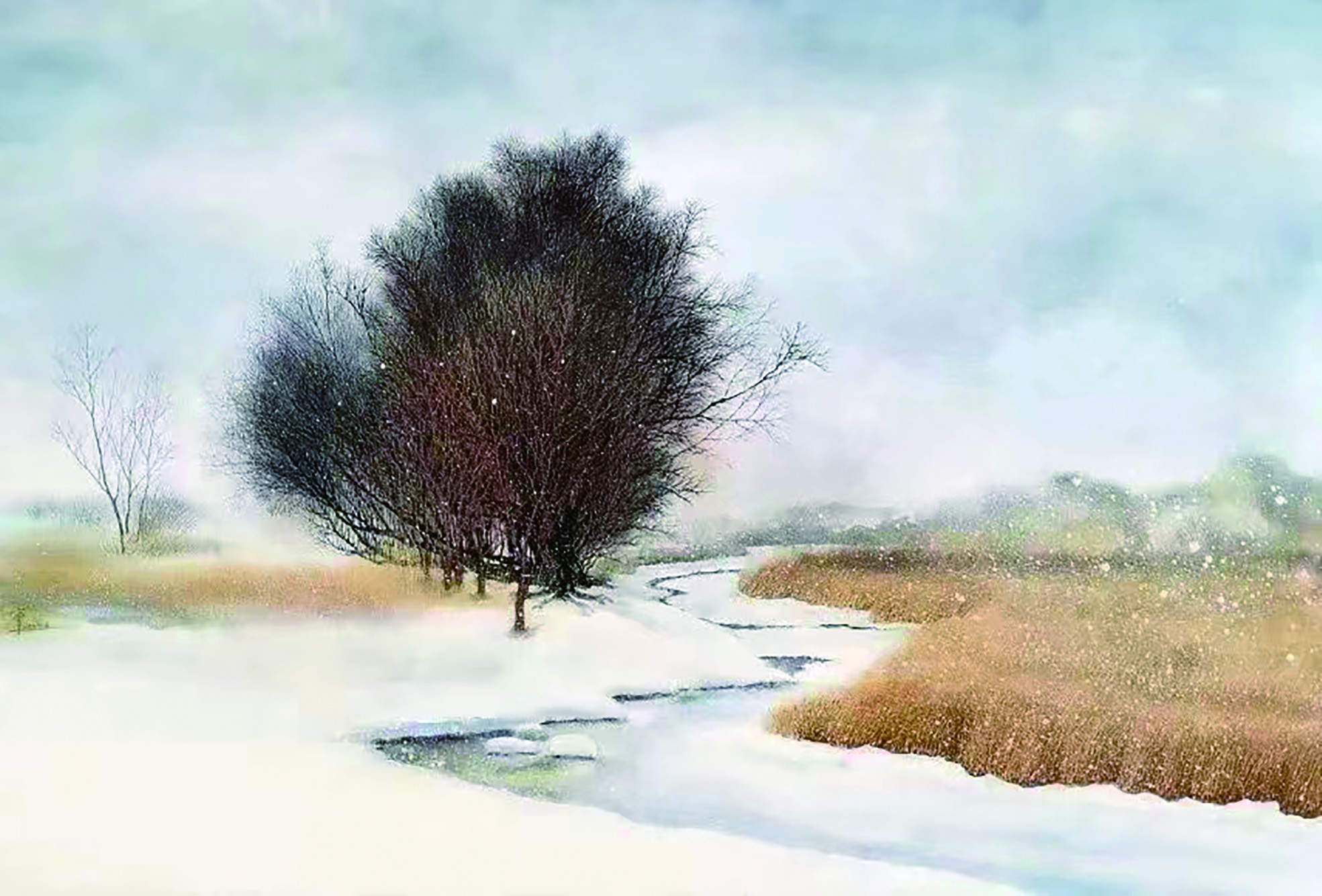 瓷板画作品 谭江宁《 雪域别园》 （德化县亿加美术馆 供图）.jpg